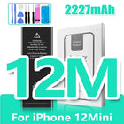 0 Cycle High Capacity Battery For iPhone 11 11Pro 12Pro 12 13 14 13Pro 14Pro Max Mini Phone Bateria + Free Tool Kit