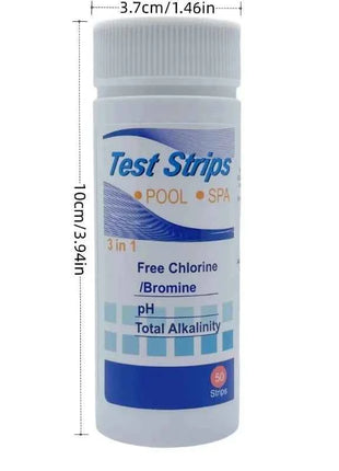 Strisce Reattive per Test Cloro e pH per Piscine, Acquari e Vasche dei Pesci, Tester per Acqua, Cloro Residuo, Valore pH, Alcalinità, Durezza