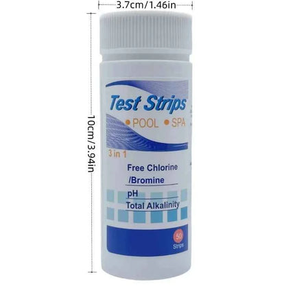 Strisce Reattive per Test Cloro e pH per Piscine, Acquari e Vasche dei Pesci, Tester per Acqua, Cloro Residuo, Valore pH, Alcalinità, Durezza