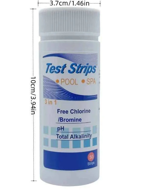 Strisce Reattive per Test Cloro e pH per Piscine, Acquari e Vasche dei Pesci, Tester per Acqua, Cloro Residuo, Valore pH, Alcalinità, Durezza