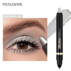 PECOLOVERS Champagne Brown Metallic Eyeshadow Stick - Waterproof, Long-Lasting Glitter Highlighter & Brightening Pencil Crayon