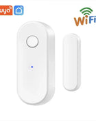Tuya Smart WiFi Door Sensor Open Close Detector Smart Life App Control Notification Compatible with Alexa Google Home