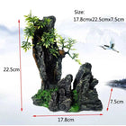 Resin Aquarium Rockery Mountain Decoration Artificial View Rock Cave Stone Tree Fish Tank Ornament Aquarium Decor Home New