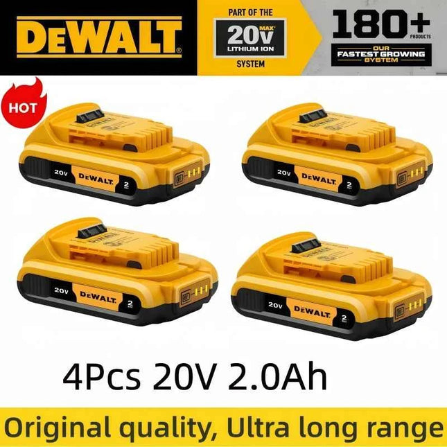 Batteria Originale DeWalt DCB200 20V/60V 2.0Ah-9.0Ah MAX Litio per Utensili Elettrici