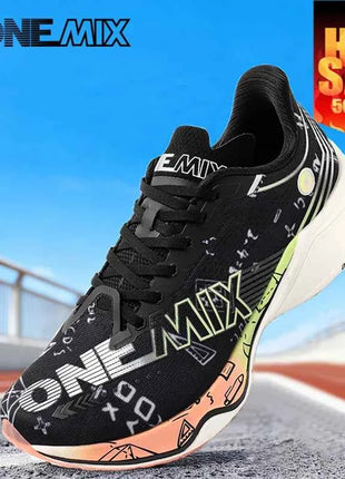 ONEMIX Sneakers Uomo Donna in Nylon con Piastra in Carbonio, Scarpe da Corsa e Allenamento con Ammortizzazione Integrale, Scarpe Sportive da Camminata