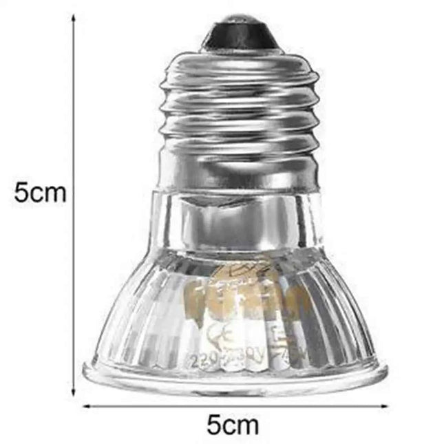 220V 25/50/75W UVA+UVB Reptile Lamp Bulb Turtle Basking UV Light Bulbs Heating Lamp Amphibians Lizards Temperature Controller