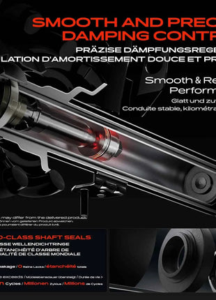 Ammortizzatore posteriore Frankberg 2x per VW Transporter III 1980-1990 445020 251513031B 101824 251513031 251513031A 251513031E
