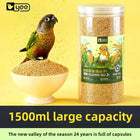 YEE Lovebird & Parrot Food - Nutrient-Rich Pellets with Canary Seeds & Dried Fruits | Diet for Sun Conure,Cockatiel&Small Birds