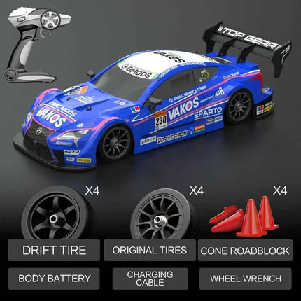 Rc Car 1:16 40km/H High-Speed Drift Remote Control Car 2.4Ghz 4WD Professional Competitive Modifiable Racing Car