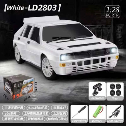 1/28 LDRC LD2802 RC Drift Car 4WD 2.4G RC Car ESC Servo RC Racing Vehicle Motor Protection Nylon Frame RTR Model RC Toys for Boy
