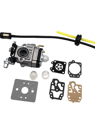 Kit Carburatore da 15mm per Decespugliatore 43CC 52CC 47CC 49CC con Guarnizione, Tubo, Filtro Benzina e Candela per CG430 CG520 BC430 BC520