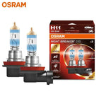 OSRAM Night Breaker 220 Car Lamps H4 H7 H11 Halogen Headlight +220% Power Bright +150m Long Beam Original Light 12V Germany, 2x
