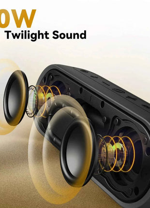 Altoparlante Bluetooth portatile TRIBIT XSound Plus 2, potenza 30 W, altoparlante wireless impermeabile IPX7 24 ore di riproduzione per campeggio, escursionismo
