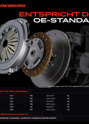 Kit Frizione Frankberg 1x per MINI Mini F55 F56 F57 One D One First Cooper Bj dal 2013 21208676275 3000950961 21208631867