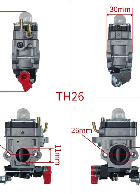 Kit carburatore meccanico per erba per TH23 TH26 TH34 Oleo Mac BV162 23CC 25CC 26CC 33CC 2 tempi Trimmer Ventilatore Tosaerba Motore