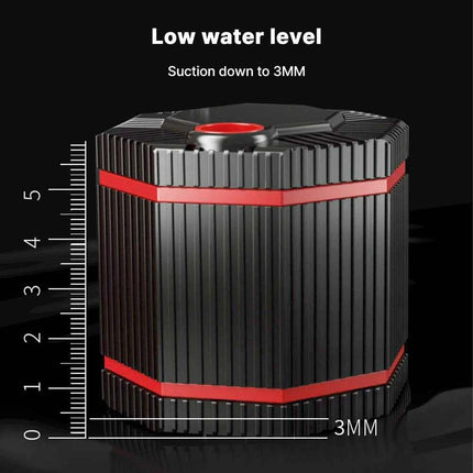 360° Fish Tank Submersible Pump Mini Filter Cleaning Small Bottom Suction Pump Water Circulation Filter Pump Water Change Silent