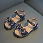 Sandali con papillon per ragazze Sweet Princess Classic Simple Summer 2024 nuovi sandali per bambini per ragazze scarpe da spiaggia all'aperto Cute Bow-knot