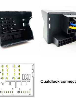 CAN BUS Decoder 16 Pin cablaggio adattatore ISO Quadlock connettore cavo per Porsche 911 996 Mk2 997 Cayenne E1 Boxster Cayman
