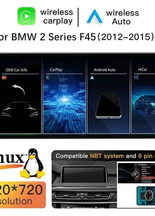 15.8 "Linux HD Screen Car Radio For BMW F45 F46 F87 2013-2018 NBT EVO Stereo Car Multimedia GPS Naviagtion DSP Touch Screen 4G Audio Carplay