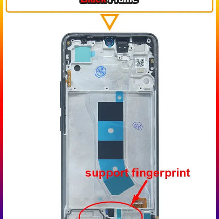 Testato AMOLED LCD per Xiaomi Redmi Note 13 4G 23129RAA4G Display LCD Touch Screen di ricambio con cornice per Redmi Note 13 4G