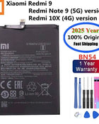 New 100% Original Battery For Xiaomi MI Redmi Note K20 K30 Pro 5 7 8 9 9S 9T 10 10X 10T 10X 11T 11 Ultra 11T POCO X3 F2 4X Pro