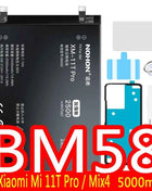 NOHON BM53 BM3L BM4E BM47 Battery For Xiaomi Mi 10T Pro Lite 9T 11T 8 9 10 10S 11 12 12X Max3 Mix 4 2 2S POCO F1 F2 Pro F3 M3 A3