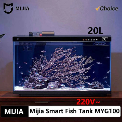 NEW MIJIA Smart Fish Tank MYG100 Work With Mijia APP Mobile Controlled Remote Feeding Smart Lighting System Light Aquarium CN