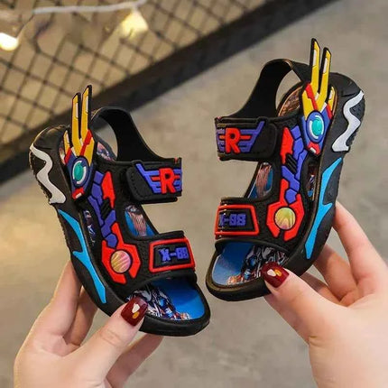 Sandali per ragazzi Disney Scarpe estive per bambini Sandali per neonati per bambini Scarpe casual da spiaggia per bambini Scarpe nere da esterno