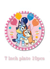 7 inch plate 10pcs