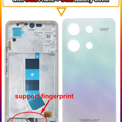 Testato AMOLED LCD per Xiaomi Redmi Note 13 4G 23129RAA4G Display LCD Touch Screen di ricambio con cornice per Redmi Note 13 4G