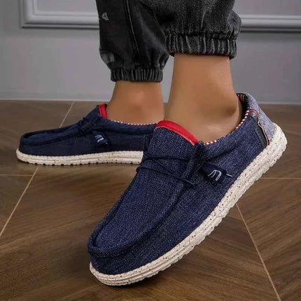 Scarpe da uomo Mocassini in tela Scarpe casual da uomo comode e traspiranti Scarpe da guida Scarpe vulcanizzate Scarpe basse Scarpe da passeggio da uomo