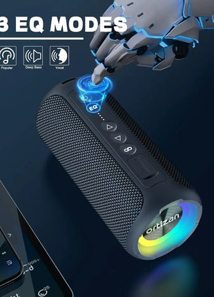 Altoparlante Bluetooth portatile Ortizan X8 Pro, suono potente da 40 W e bassi migliorati, impermeabile IPX7, accoppiamento TWS, luci RGB, ingresso TF/AUX, altoparlanti wireless Bluetooth 5.3 per casa, esterni