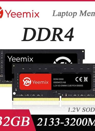 Yeemix Memoria DDR4 4GB 32GB 16GB 8GB 2133 3200 2400 2666MHz Laptop Ram 1.2V SODIMM Notebook Memory for Intel&AMD 260Pin mini pc