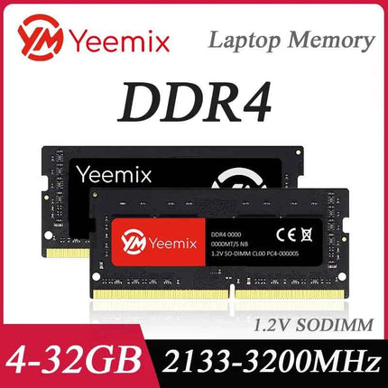 Yeemix Memoria DDR4 4GB 32GB 16GB 8GB 2133 3200 2400 2666MHz Laptop Ram 1.2V SODIMM Notebook Memory for Intel&AMD 260Pin mini pc