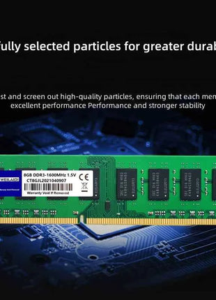 10PCS DDR3 DDR4 4GB 8GB 16GB Desktop Memory Ram PC3-1066 1333 1600Mhz PC4-2133 2400 2666 3200Mhz Non-ECC DIMM Memoria Ram