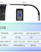 LED Aquarium Light Lighting plants Grow Light 5W/10W Aquatic Plant Lighting Waterproof Clip-on Lamp For Fish Tank