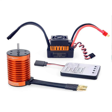 1:10 1:12 1:14 RC Part Waterproof F540 3300KV 4370KV Brushless Motor W/60A ESC for Wltoys 144001 124019 RC 124018 Truck Buggy