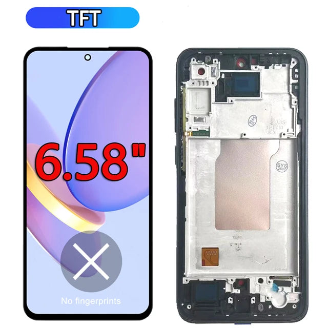 Nuovo Display da 6.6 "Per Samsung Galaxy A35 5G Display LCD Touch Screen Digitizer Assembly per Samsung A35 5G Display LCD di Ricambio