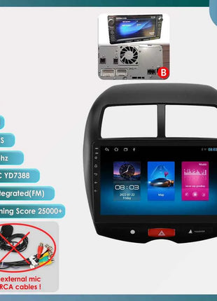 Hizpo 10.1" Car Radio Intelligent Systems For Mitsubishi ASX 1 2010 - 2018 Multimedia CarPlay Android Auto GPS No 2 din 2din DVD