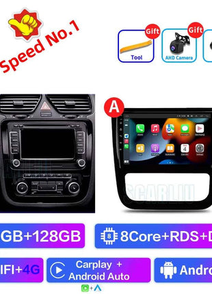 Android 16 For VW Volkswagen Scirocco 3 III Mk3 2008-2014 9 inch 8 Core WIFI Bluetooth Auto Navigation System Radio Multimedia