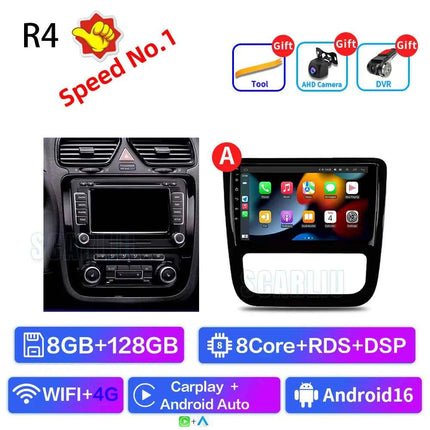 Android 16 For VW Volkswagen Scirocco 3 III Mk3 2008-2014 9 inch 8 Core WIFI Bluetooth Auto Navigation System Radio Multimedia