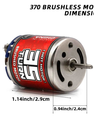 RC 370 external Brushed Motor 25T-45T ,30A Micro brushed ESC kit for 1/16 1/18 1/24 RC Car/Ship Crawler Axial SCX24 Tamiya Traxx