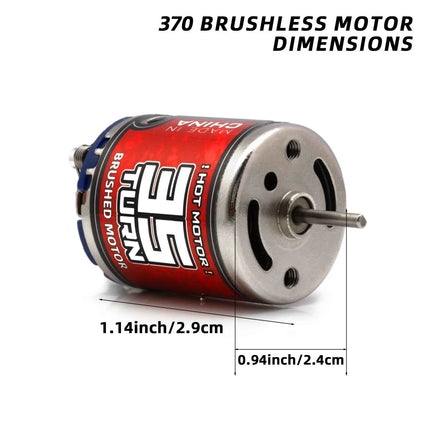 RC 370 external Brushed Motor 25T-45T ,30A Micro brushed ESC kit for 1/16 1/18 1/24 RC Car/Ship Crawler Axial SCX24 Tamiya Traxx