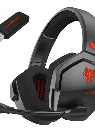 NUBWO G06 Wireless Headsets Gamer with Charging Station for Headset and PS5 Controller Gaming Headphones Long Battery Life