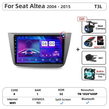 Srnubi IPS Screen Android All In One Car Radio for Seat Altea XL Toledo 3 2004 - 2015 Carplay GPS Stereo DVD Multimedia Player