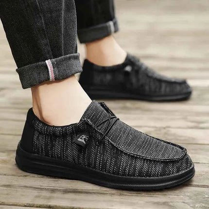 Dude Canvas Shoes Men Casual Slip on Shoes Alpargatas Hombre Moccasins Mocassin Homme Lightweight Breathable Plus Big Size 50