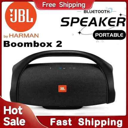 JBL Boombox 2 Portable Wireless Bluetooth Speaker Boombox Waterproof Loudspeaker Dynamics Music Subwoofer Outdoor Stereo