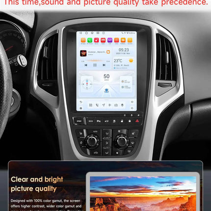 9.7" Hizpo CarPlay Android Car Radio for Opel Astra J Buick Verano 2009 - 2015 Tesla Style Screen GPS DSP 360CAM  Snapdragon6115