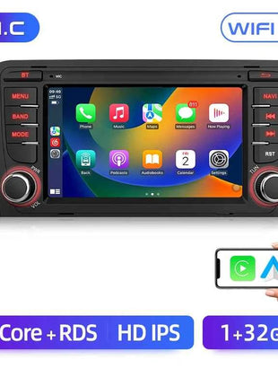 Junsun 7'' Wireless CarPlay Android Auto Car Radio Multimedia For Audi A3 8P S3 2003-2012 4G WiFi GPS Navigation Autoradio