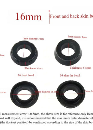 Kit Guarnizioni Pistone Freno a Disco per Moto/Elettriche 10mm-22.2mm, Guarnizione Olio Anteriore e Posteriore - 1 Set